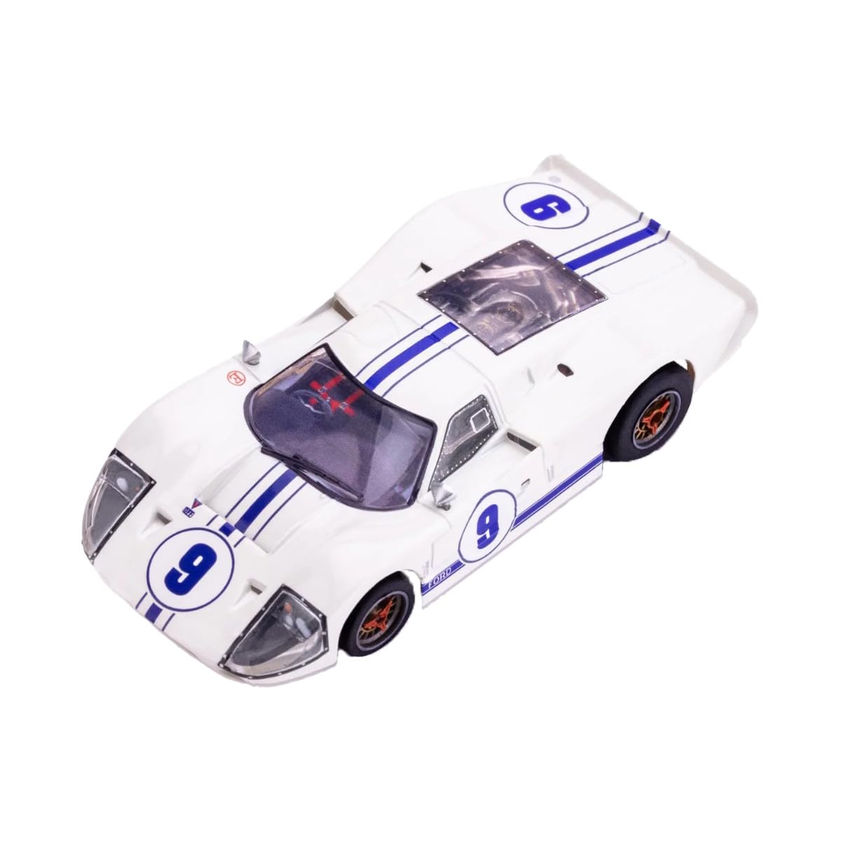 Amazon.com: AFX 22078 Ford GT40 Mark IV #9 White HO Slot Car